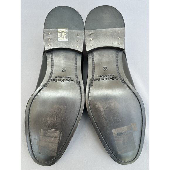 TO BOOT NEW YORK Declan Black Calf Derby Dress Shoes 12 US Size NEW main image 7